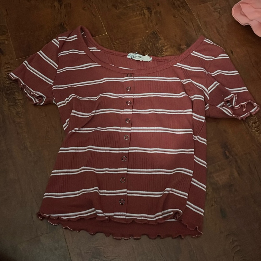 Pink Republic, Size S, striped crop-top, tight fit